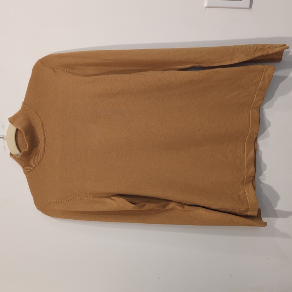 Men's Golden Tan Turtleneck Sweater